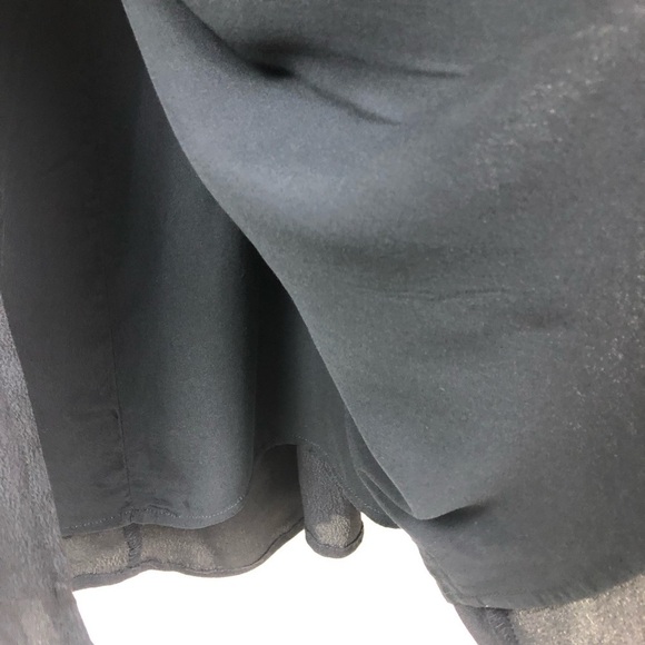 NWT Lulus- Capsleeve black long dress maxi with back keyhole slits size: s - Picture 11 of 16